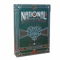 Theory11 "GREEN NATIONAL" – jeu de 55 cartes toilées plastifiées – format poker – 2 index standards