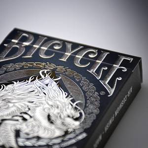 Bicycle "DRAGON" - juego de 56 cartas plastificadas - formato poker - 2 índices estándar.