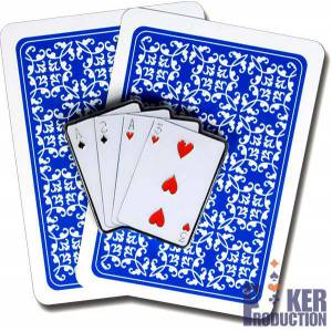 Card-Guard "OMAHA" - en laiton – 2 faces différentes – 50x40mm