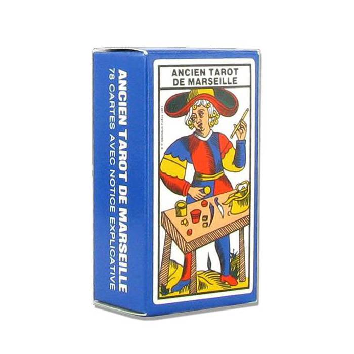 Mini Ancien tarot de Marseille - jeu de 78 cartes cartonnées plastifiées – 4 index standards – format de voyage