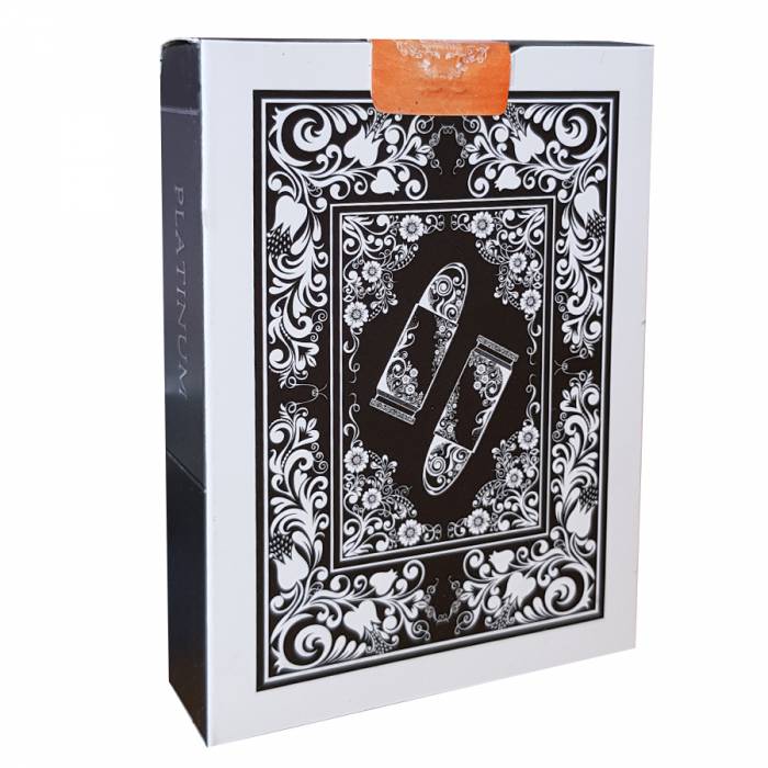 Bullets "PLATINIUM" - Jeu de 54 cartes 100% plastique - 2 index jumbo - format poker