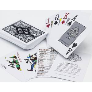 Bullets "PLATINIUM" - Jeu de 54 cartes 100% plastique - 2 index jumbo - format poker