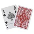 Bullets "RED" - Jeu de 54 cartes 100% plastique - 4 index jumbo - format poker