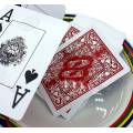 Bullets "RED" - Jeu de 54 cartes 100% plastique - 4 index jumbo - format poker