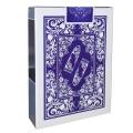 Bullets "BLUE" - Jeu de 54 cartes 100% plastique - 2 index jumbo - format poker