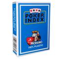 Modiano "POKER INDEX CASINO" - Jeu de 55 cartes 100% plastique – format poker – 4 index standards – 2 index jumbo