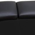 "TRIO GREEN" oval poker table top - wooden base and felt mat - foam faux leather edges - 180x90 cm