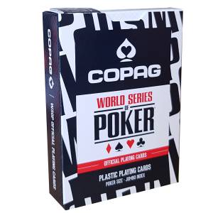 Copag "WSOP" – jeu de 55 cartes 100% Plastique – format poker – 2 index jumbo