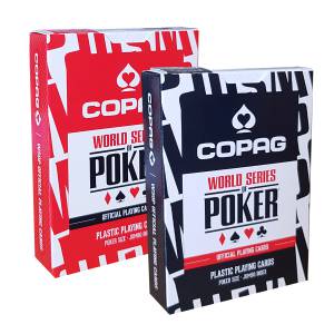 Duo Pack Copag "WSOP" – 2 jeux de 55 cartes 100% Plastique – format poker – 2 index jumbo