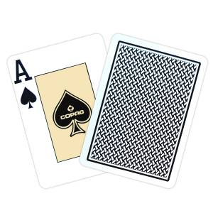 Copag "TEXAS HOLD'EM GOLD NOIR" - 55-card game 100% plastic - poker size - 2 jumbo indexes