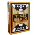 Copag "TEXAS HOLD'EM GOLD" - Jeu de 55 cartes 100% plastique – format poker – 2 index jumbo