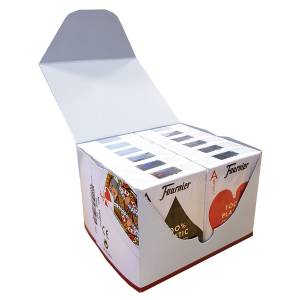 Cartouche Fournier "TITANIUM SERIES" Standard - 12 Jeux de 55 cartes 100% plastique – format poker - 4 index standards