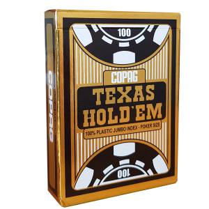 Set di 12 mazzi di carte Copag "TEXAS HOLD'EM GOLD" - 11 giochi + 1 gioco OMAGGIO