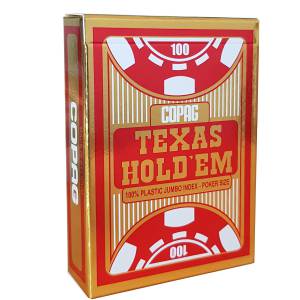 Set di 12 mazzi di carte Copag "TEXAS HOLD'EM GOLD" - 11 giochi + 1 gioco OMAGGIO