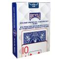Bicycle "PRESTIGE" blau - 55 Karten Spiel aus 100% Kunststoff - Pokerformat - 2 Jumbo-Indizes.