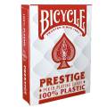 Duo Pack Bicycle "PRESTIGE" - 2 decks of 55 cards 100% Plastic – poker size – 2 jumbo indexes.