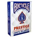 Duo Pack Bicycle "PRESTIGE" - 2 jeux de 55 cartes 100% Plastique – format poker – 2 index jumbo