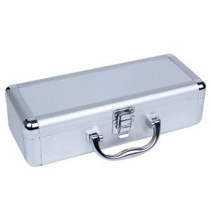 Walizka "ALU" do przechowywania 60 standardowych żetonów do pokera - wykonana z aluminium - z uchwytem.