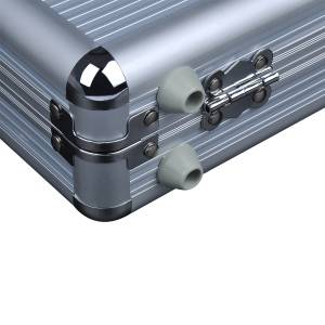 Maleta de almacenamiento "ALU" para 60 fichas de póker estándar - de aluminio - con asa.