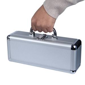 "ALU" storage case for 60 standard poker chips - made of aluminum - with handle.