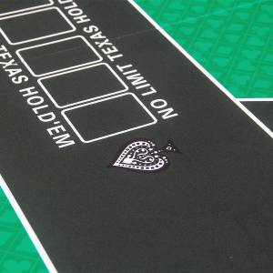 Pokerspieltisch "NO LIMIT RED" - 200 cm x 100 cm - klappbar - für 10 Spieler