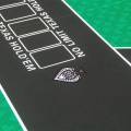 Dessus de table de poker "NO LIMIT RED" - 200 cm x 100 cm - pliable - pour 10 joueurs