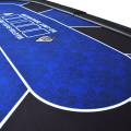 Dessus de table de poker "NO LIMIT RED" - 200 cm x 100 cm - pliable - pour 10 joueurs