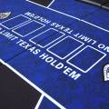 Dessus de table de poker "NO LIMIT RED" - 200 cm x 100 cm - pliable - pour 10 joueurs