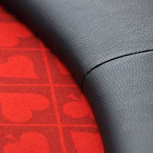 Dessus de table de poker "NO LIMIT RED" - 200 cm x 100 cm - pliable - pour 10 joueurs