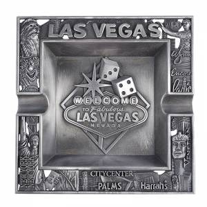 Cinzeiro de metal "LAS VEGAS"