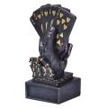 Poker-Trophäe "ROYAL FLUSH" aus Kunstharz