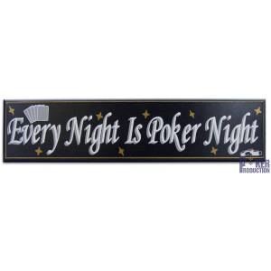 Every Night Is Poker Night - Panneau 38x90 cm