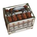 "Bird Cage storage unit "BC ALU 600" for 600 poker chips - with 2 key locks - sold with racks."