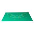 Baccarat table mat - 6 players - 180 x 90 - felt