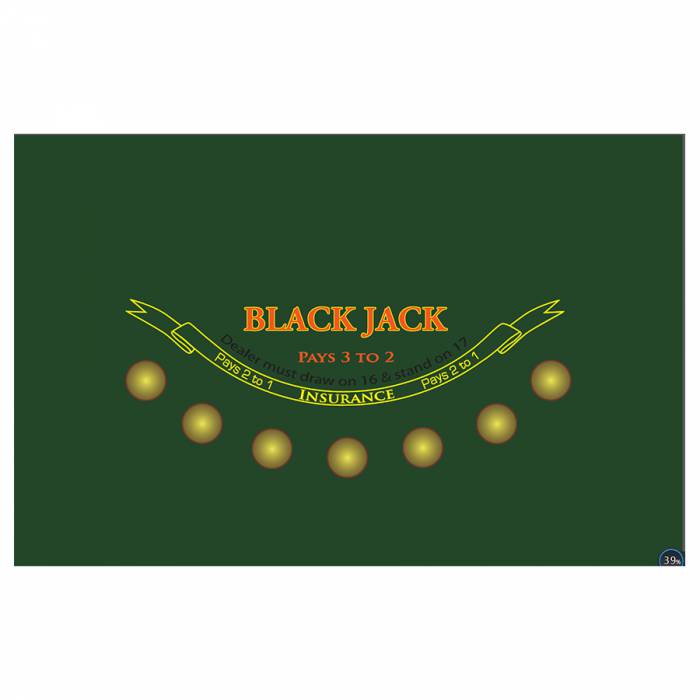 "Black Jack PRO tafelkleed" - 197 cm