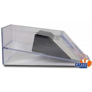 Sabot 2 jeux de cartes - en acrylique

Two-deck card shoe - acrylic