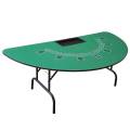 Table de Black Jack "JARQUE" - demi lune -  avec pieds pliants