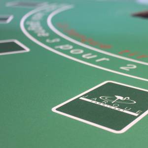 Tavolo da Black Jack "JARQUE" - a mezza luna - con gambe pieghevoli