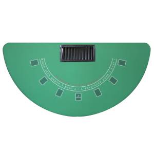 StÃ³Å‚ do Black Jacka "JARQUE" - pÃ³Å‚kolisty - z nogami skÅ‚adanymi