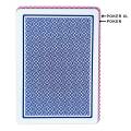 Deck van Masenghini "CAVALLINO" - Blauw - 5 sets van 55 kaarten, gemaakt van 100% plastic - Groot pokerformaat - 4 standaardinde