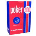 Masenghini "POKER 900" - Set of 55 plastic-coated cardboard cards - XL Poker size - 4 standard indexes.