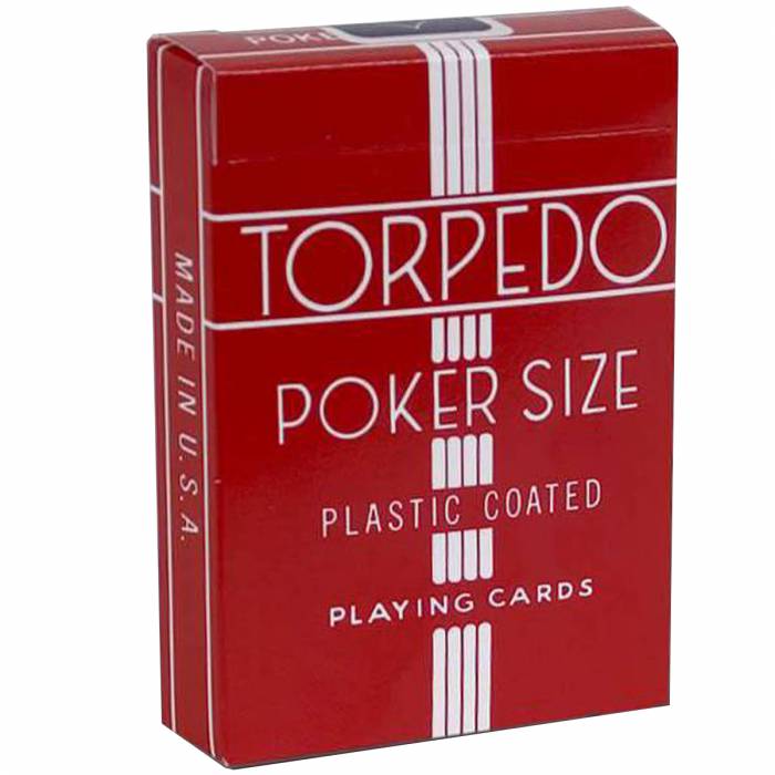 Torpedo "POKER 327" - Game of 54 plasticized cardboard cards - poker size - with 2 standard indexes.