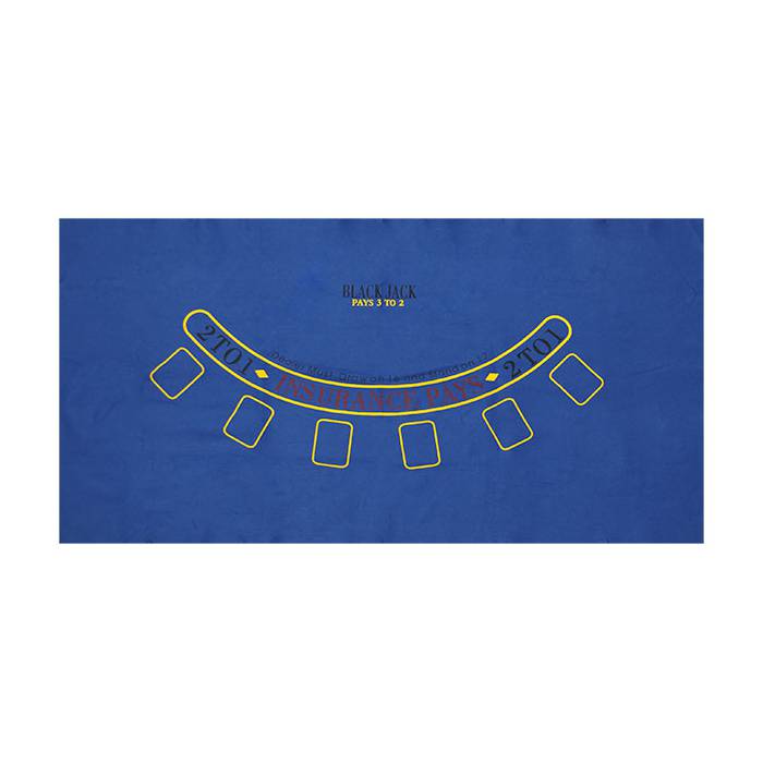 Black Jack felt tablecloth - 180 x 90 cm