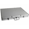 Mallette de rangement pour 1000 jetons de poker – imitation aluminium – fond Plastique