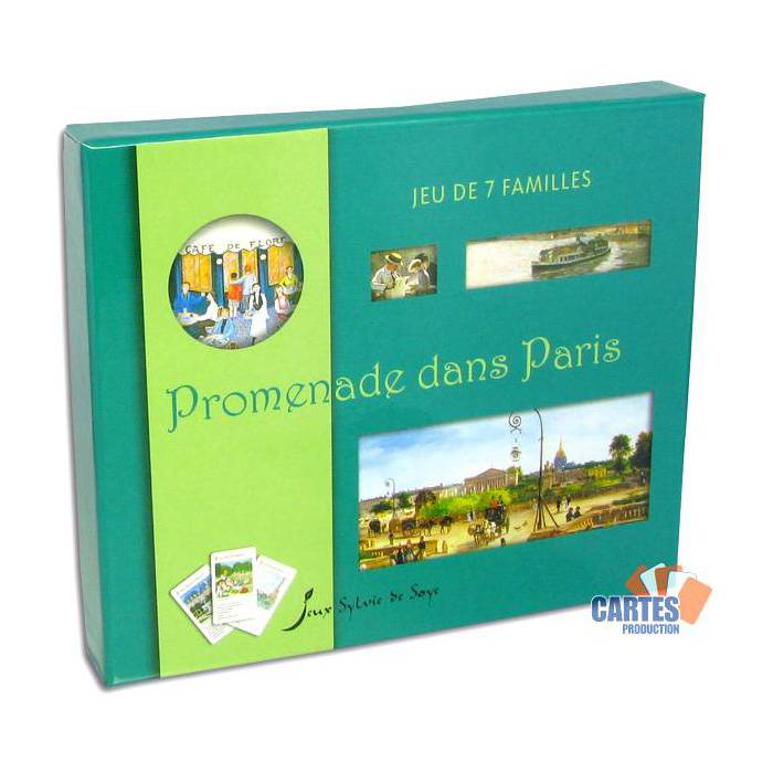 Jeu des 7 familles Promenade dans Paris - Jeu de 44 cartes