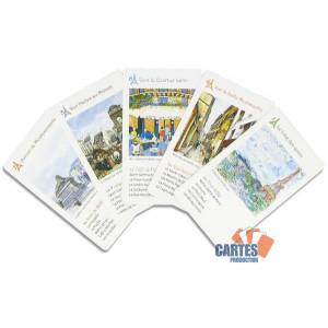 STOP - "PROMENADE DANS PARIS" - 7 Family Game - 44-card game.