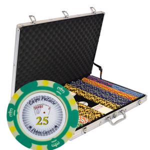 1000 "CROWN" poker chip set...