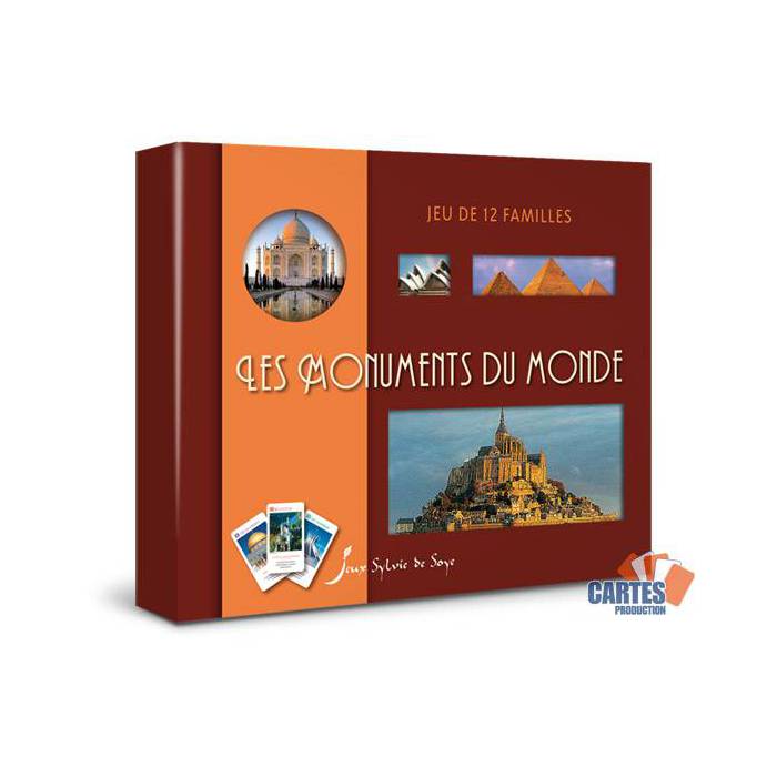 Jeu des 12 familles Les Monuments du Monde - Jeu de 50 cartes