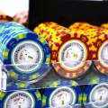 Gabbia per uccelli da 600 fiches da poker "CROWN" - versione CASH GAME - in composito di argilla da 14 g