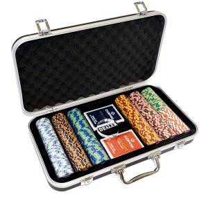 copy of Mallette de 200 jetons de Poker "CROWN" - Version  CASH GAME - en Clay composite 14 g - avec accessoires